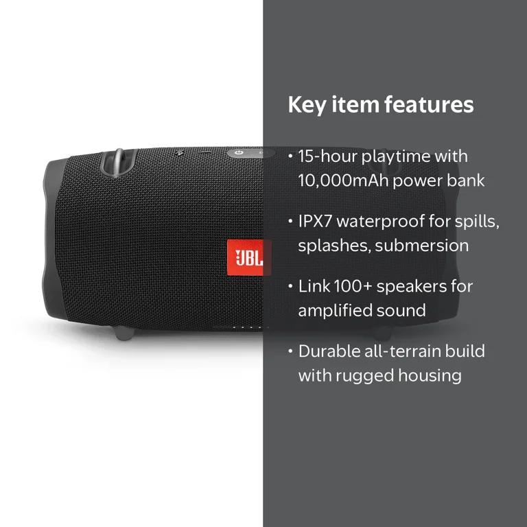 Open Box JBL Xtreme 2 Portable Wireless Bluetooth Speaker - Black