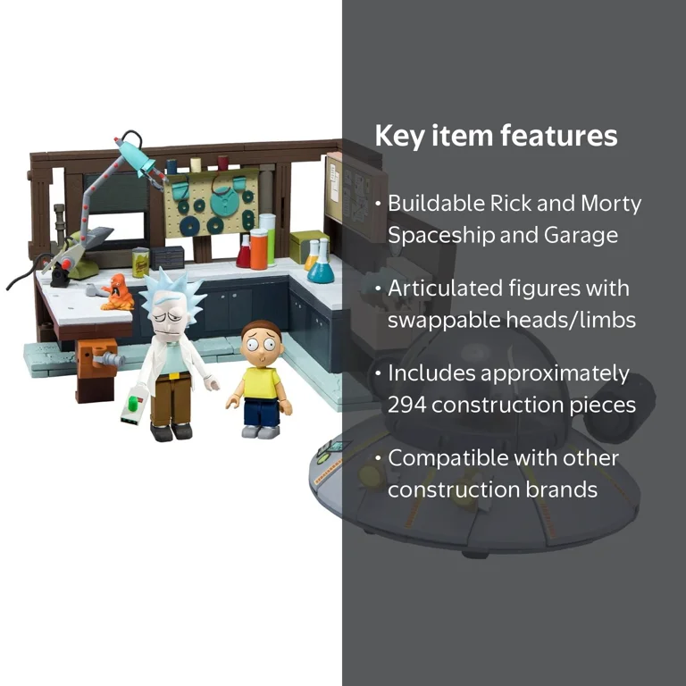 McFarlane Toys, Construction Set, Rick and Morty Spaceship and