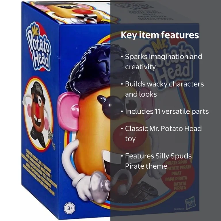 Hasbro, Kid Stuff Mr Potato Head Silly Spuds Pirate, 11 Pieces