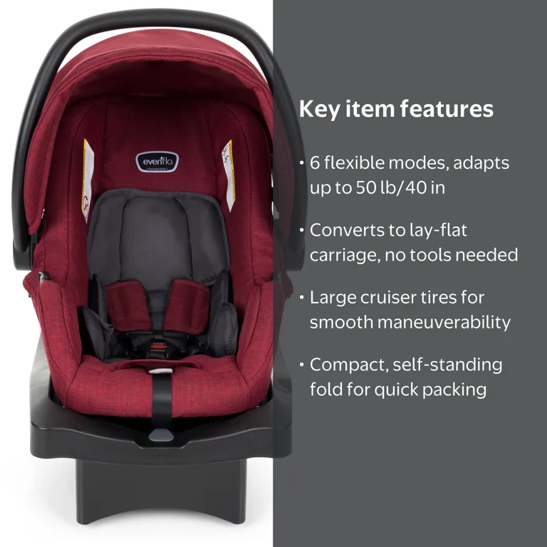 Evenflo Omni Plus Travel System with LiteMax Infant Car Seat