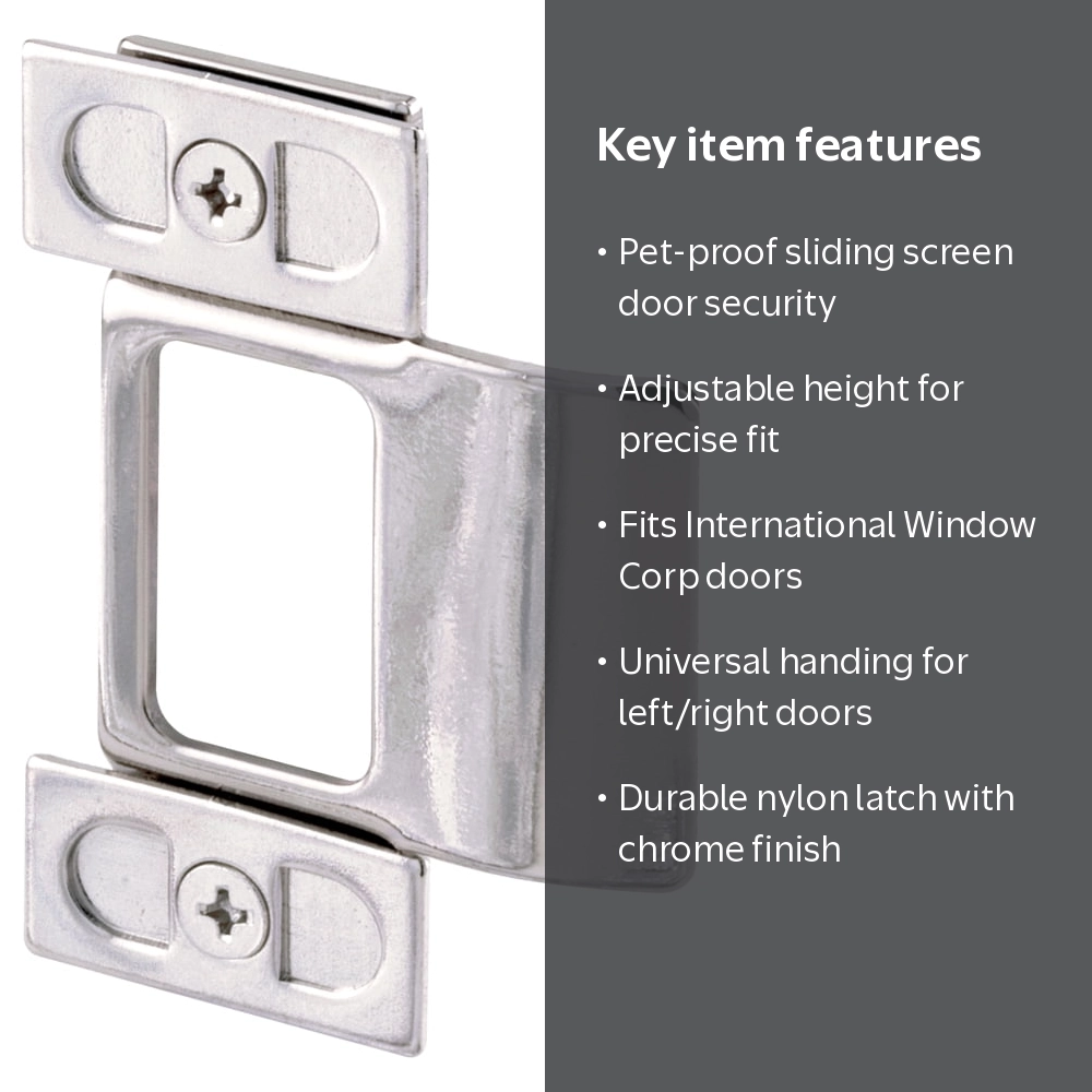 Adjustable Door Strike, 2 Piece, Chrome Plated - Walmart.com