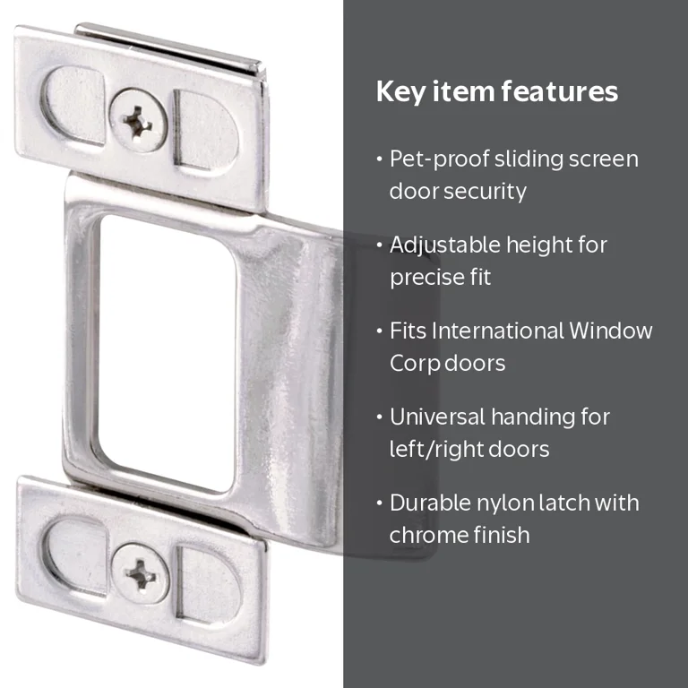 Adjustable Door Strike, 2 Piece, Chrome Plated - Walmart.com