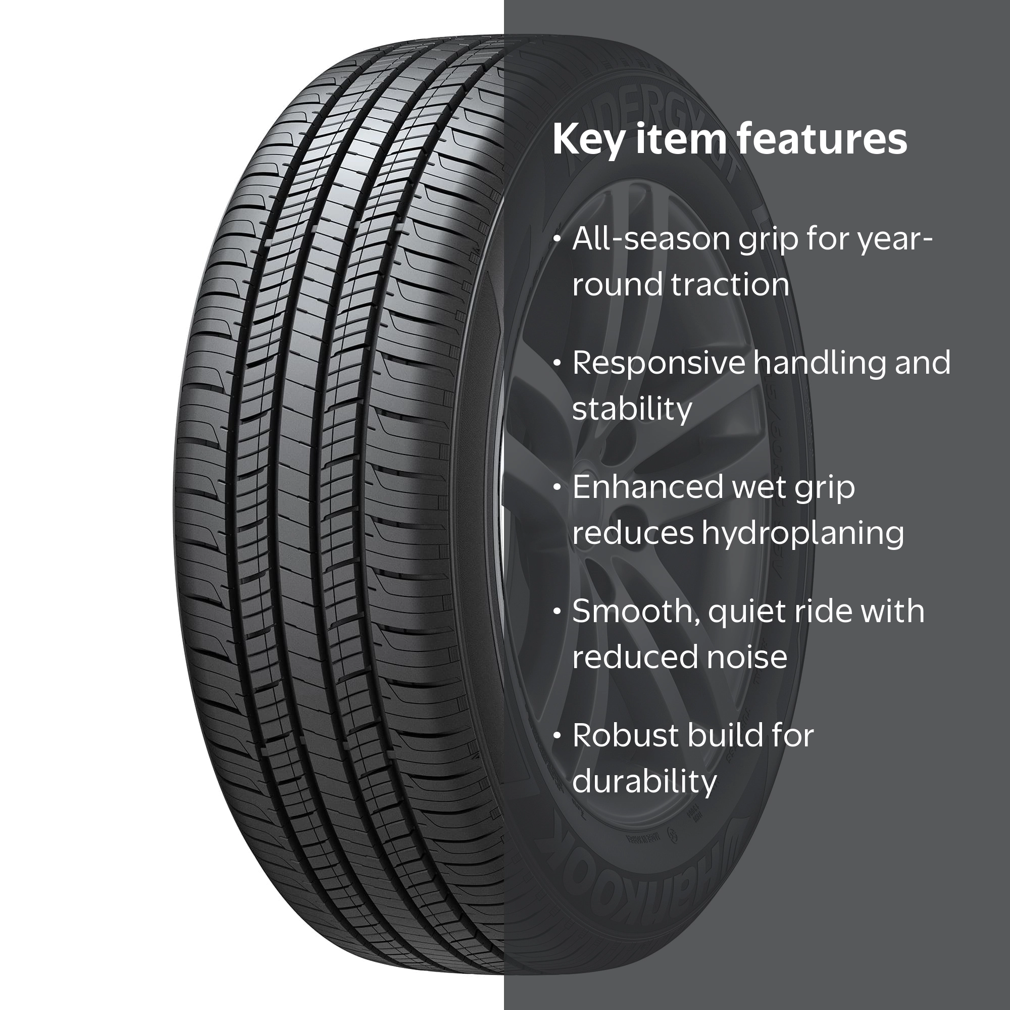 Hankook Kinergy GT H436 All-Season Passenger Tire 225/60R17 99H