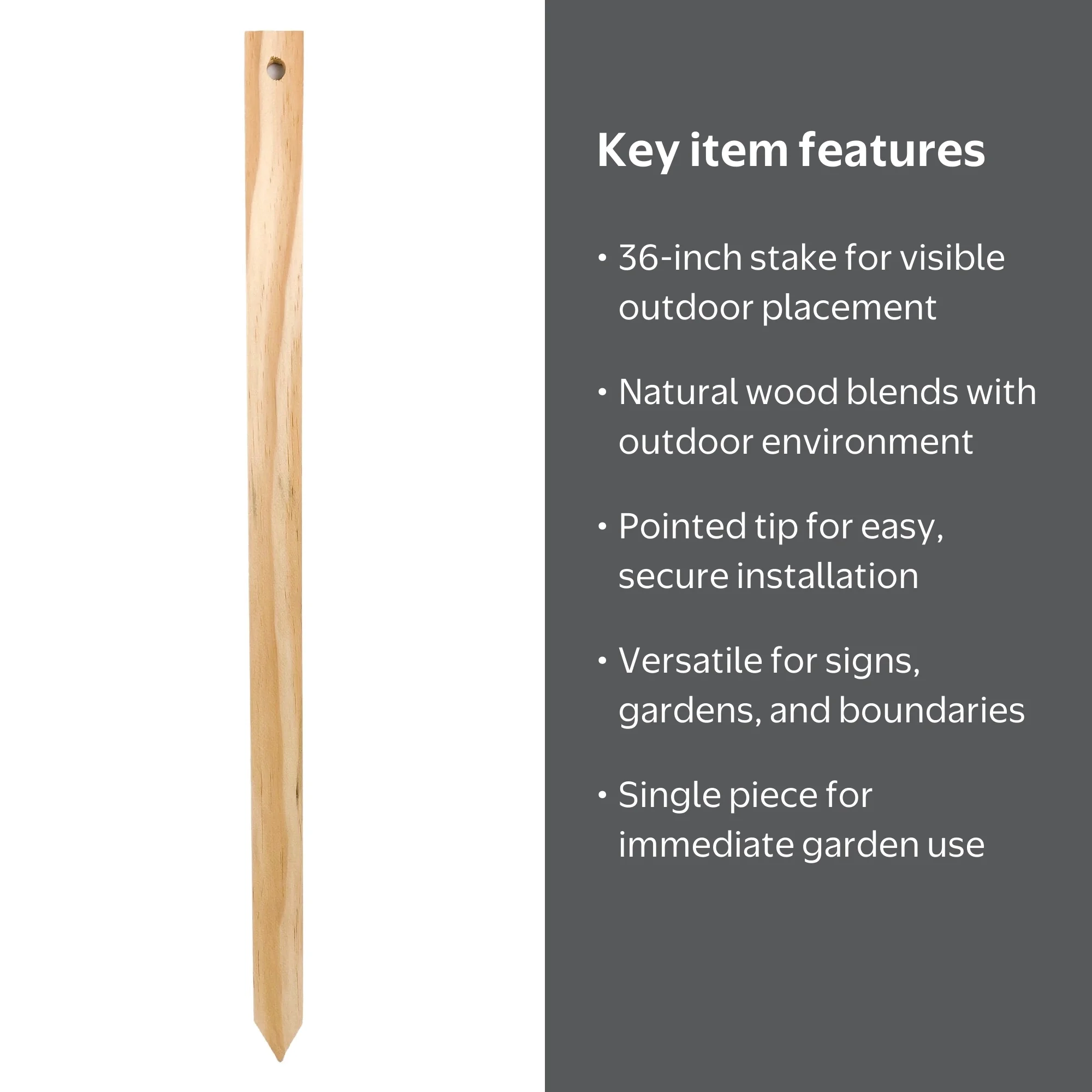 Hy-Ko 36-Inch Wooden Sign Stake, Garden Use, Model 40601 - Walmart.com