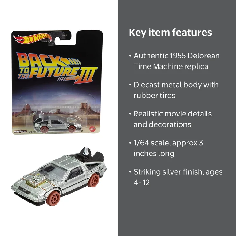 Hot Wheels Premium 1/64 Car Culture Retro 'Back to Future 3' 1955