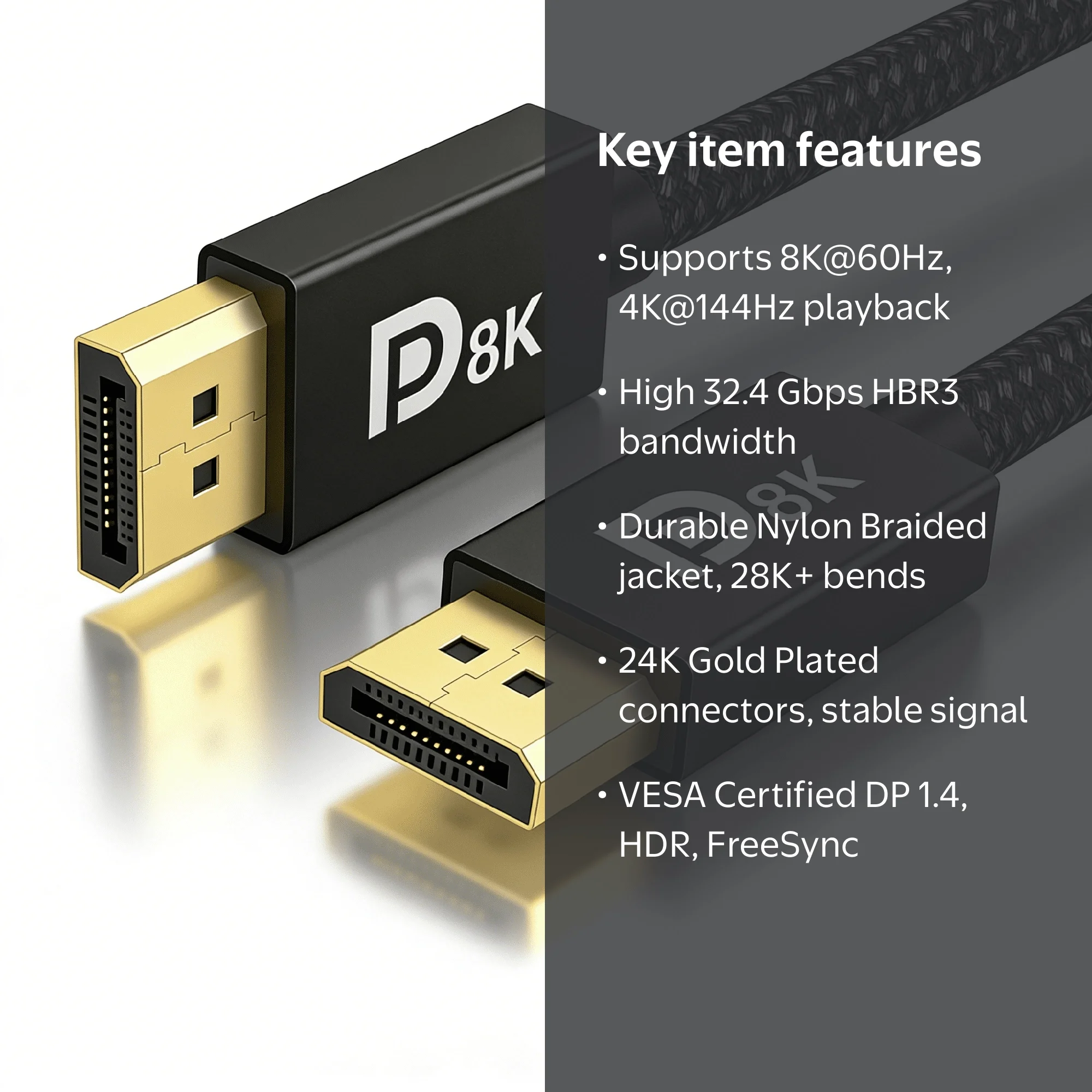 8K@60Hz 4K@144Hz 2 DisplayPort+1 HDMI KVM切替器3モニター4PC、USB