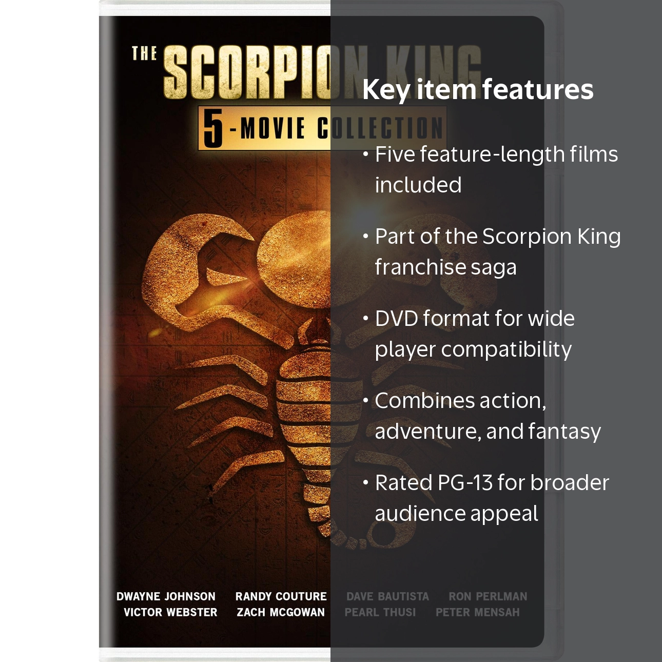 The Scorpion King: 5-Movie Collection DVD Action, Adventure