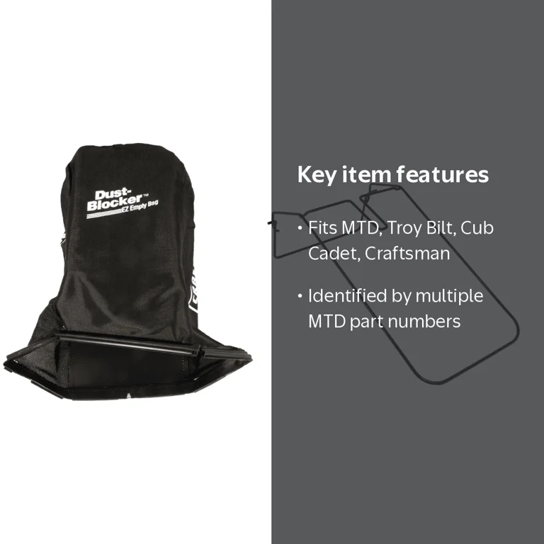 MTD Genuine Lawn Mower Catcher with 964-04154B Grass Bag and 647