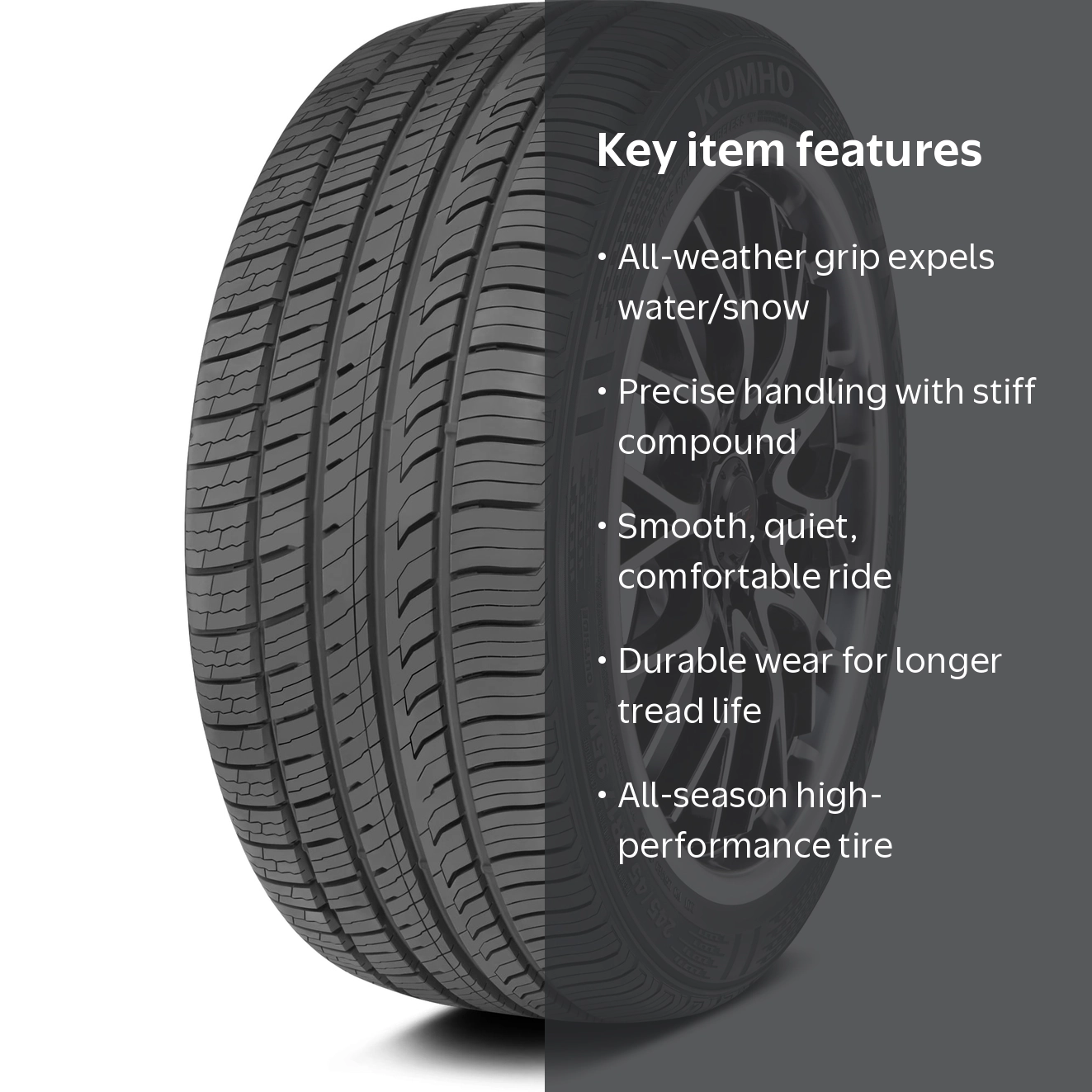 Kumho Ecsta PA51 High-Performance All Season Tire, 215/40ZR18 89W