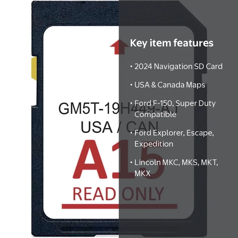 Navistar 2024 Navigation SD Card GM5T-19H449-AJ, GPS Maps for Ford