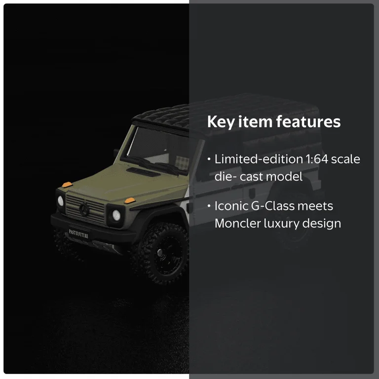Mattel Hot Wheels x Mercedes-Benz Project G-Class Past II Future
