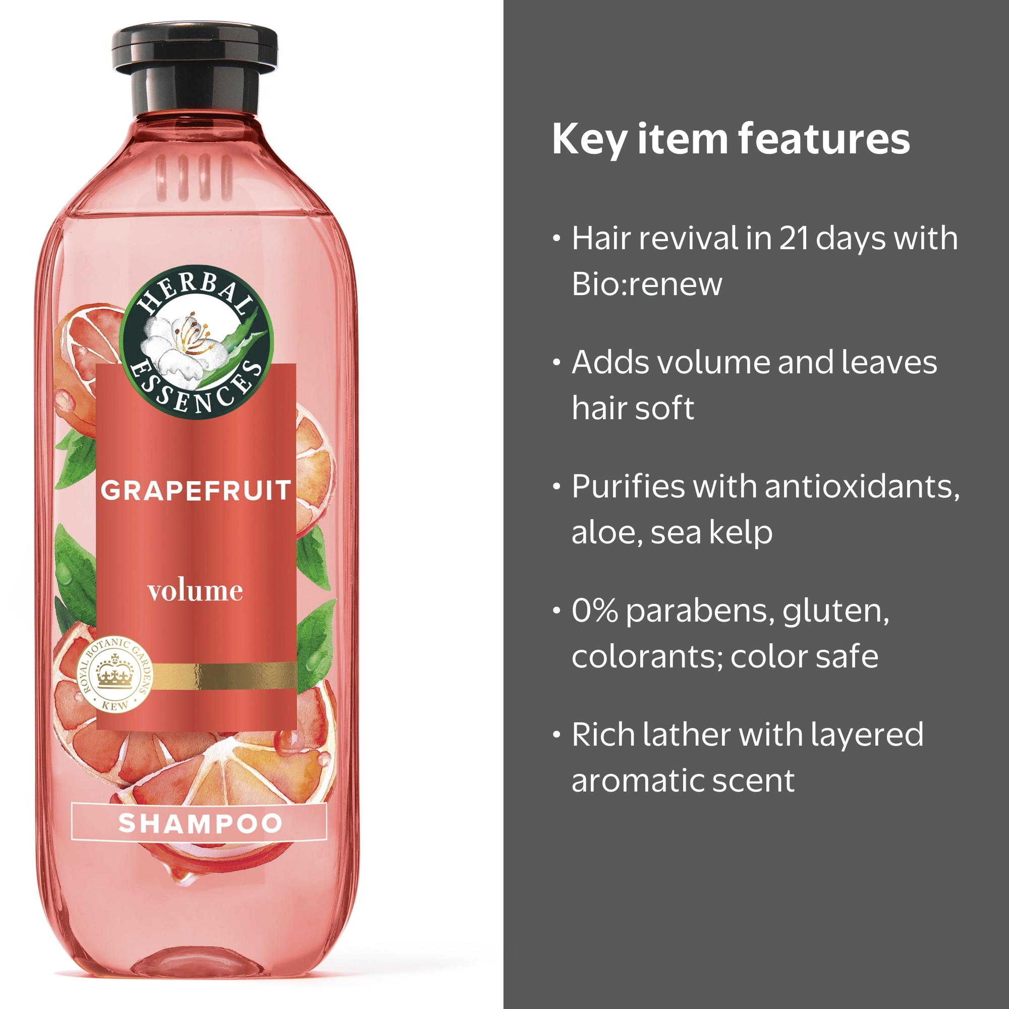 Herbal Essences, Shampoo, 13.5 fl oz, White Grapefruit and Mosa