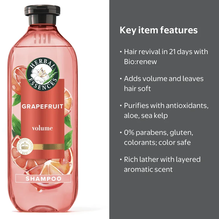Herbal Essences, Shampoo, 13.5 fl oz, White Grapefruit and Mosa