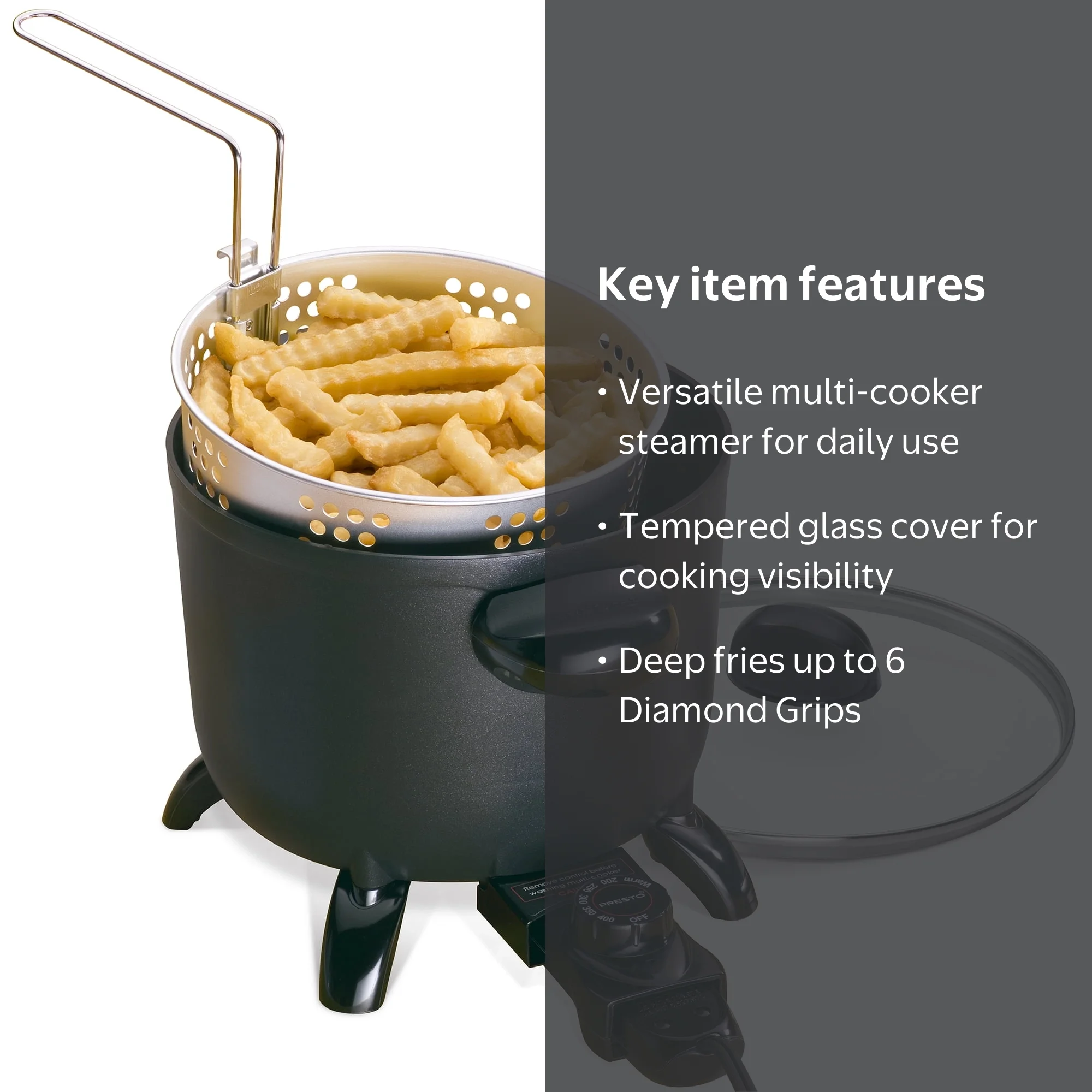 Presto, Kitchen Kettle Multi-Cooker/Steamer, 06006, Versatile