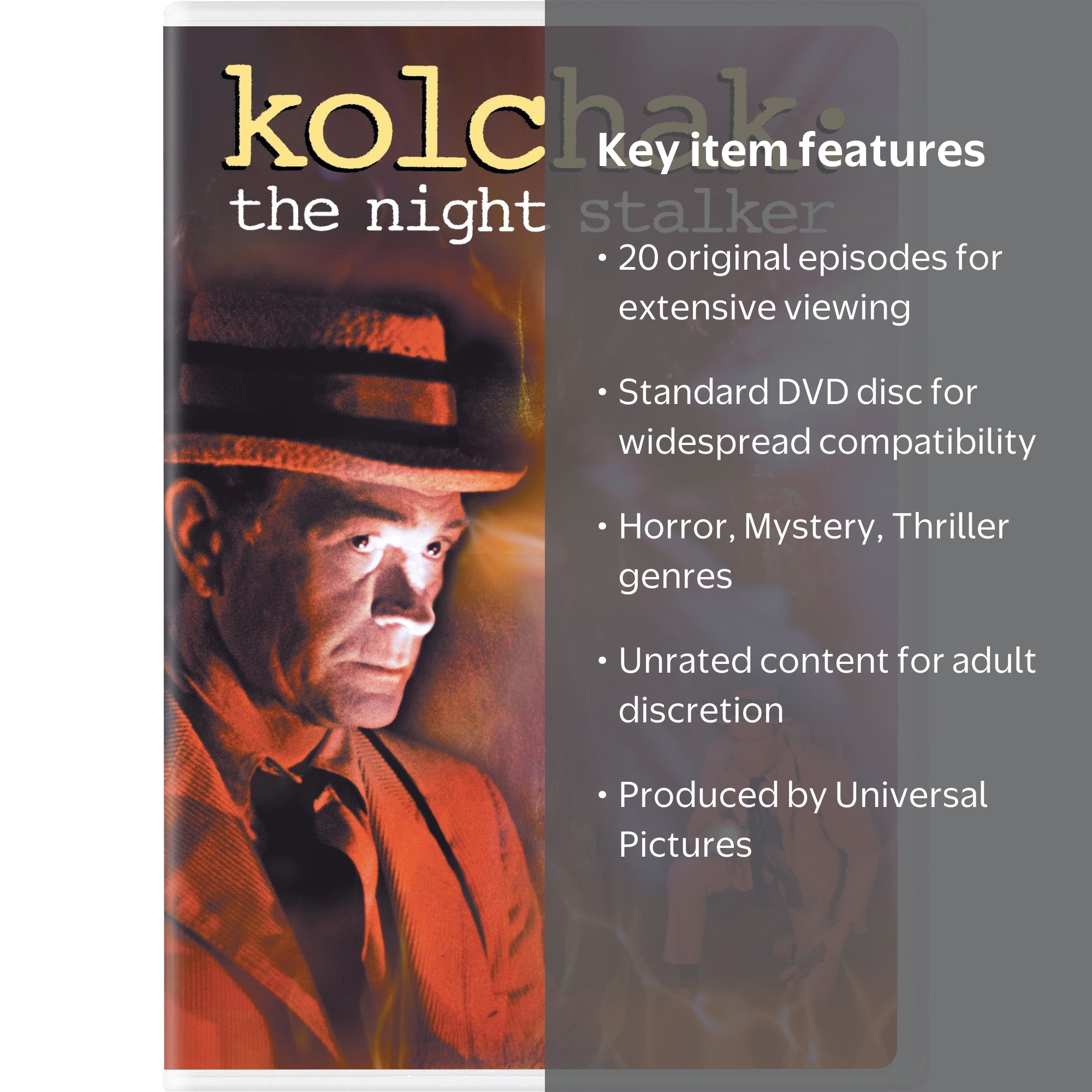 Kolchak: The Night Stalker Complete Series (DVD) - Emmy Nominated