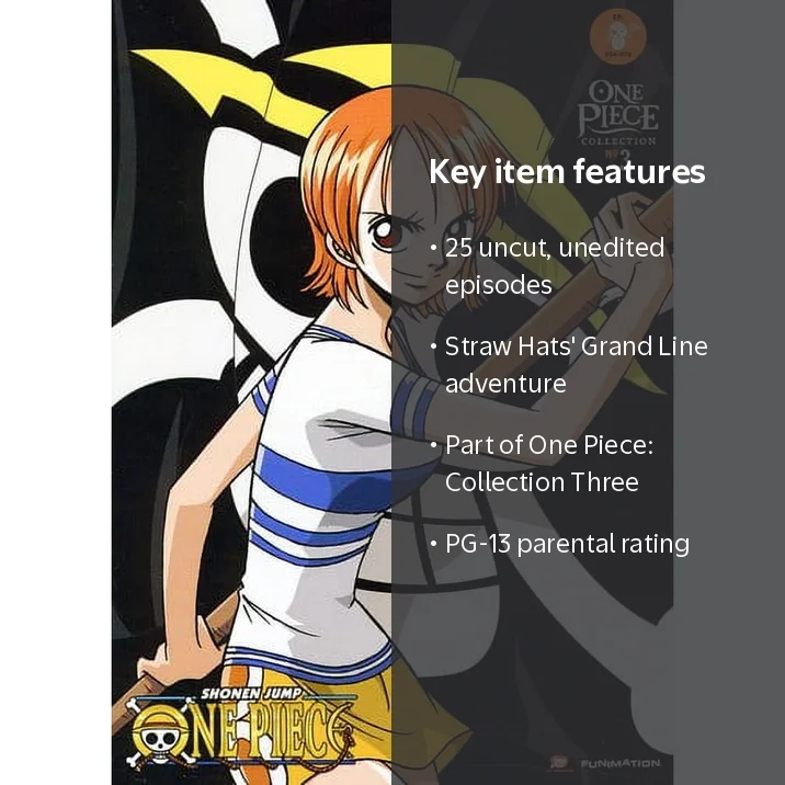 Universal Studios, One Piece: Collection Three, no code, PG-13