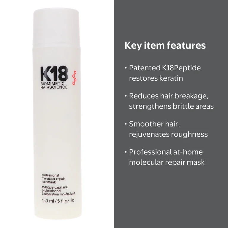 K18 Professional At-Home Molecular Repair Hair Mask for Damaged