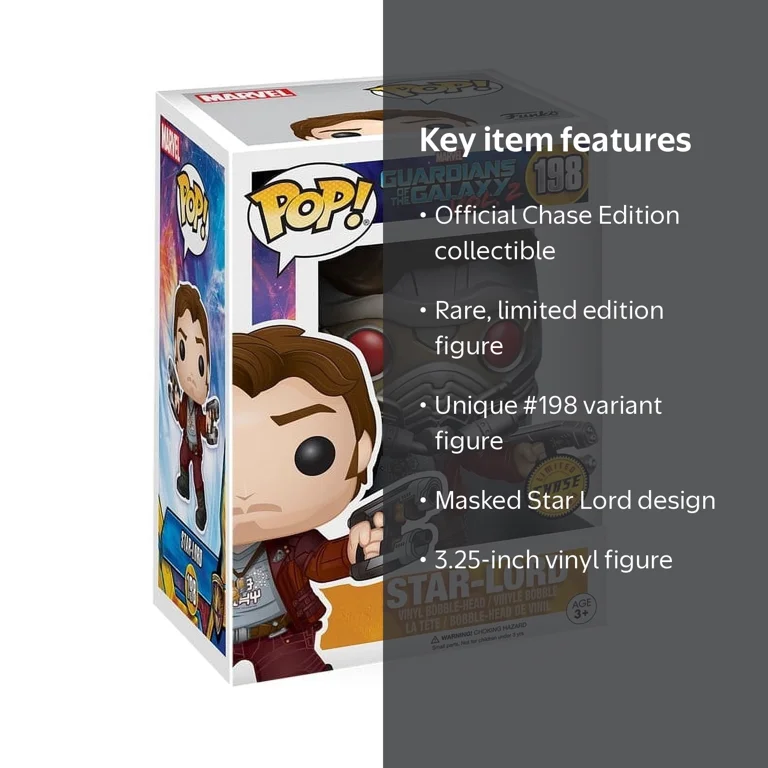 Funko, Funko Pop!, Guardians of the Galaxy Star Lord #198 Chase