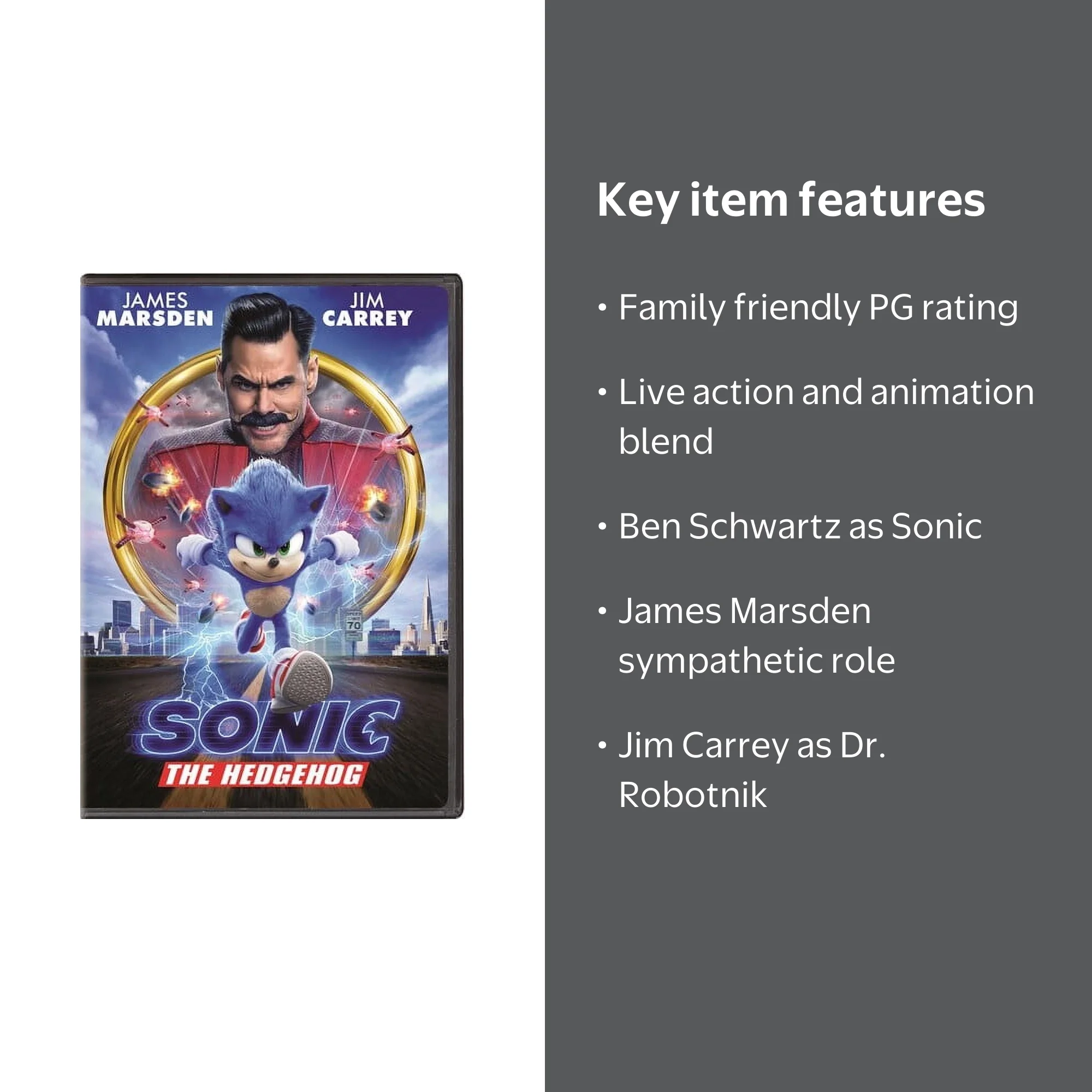 Sonic the Hedgehog (DVD) - Walmart.com