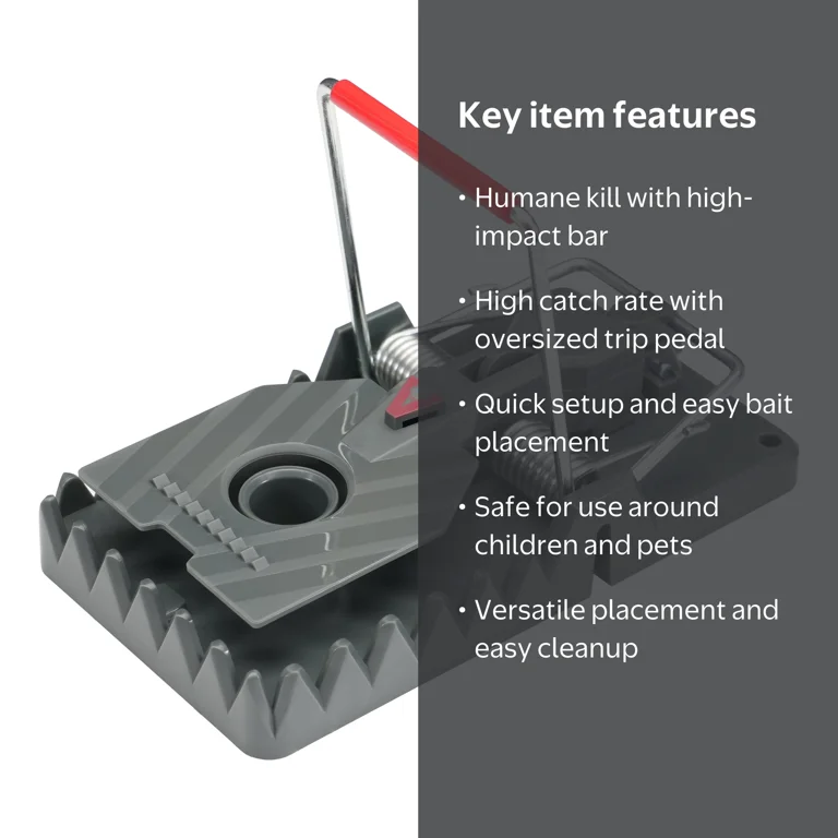 Victor Power Kill Rat Trap - Easy to Set Rat Trap - Plastic Rat