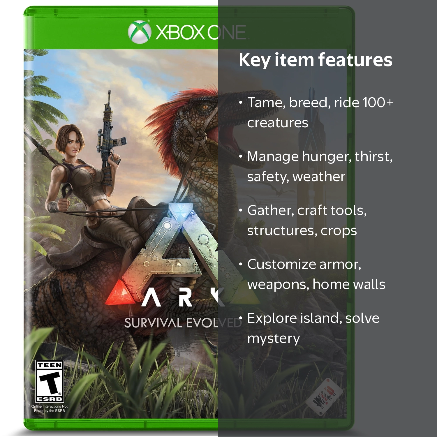 Studio Wildcard, ARK Survival Evolved, 884095178185, Xbox One