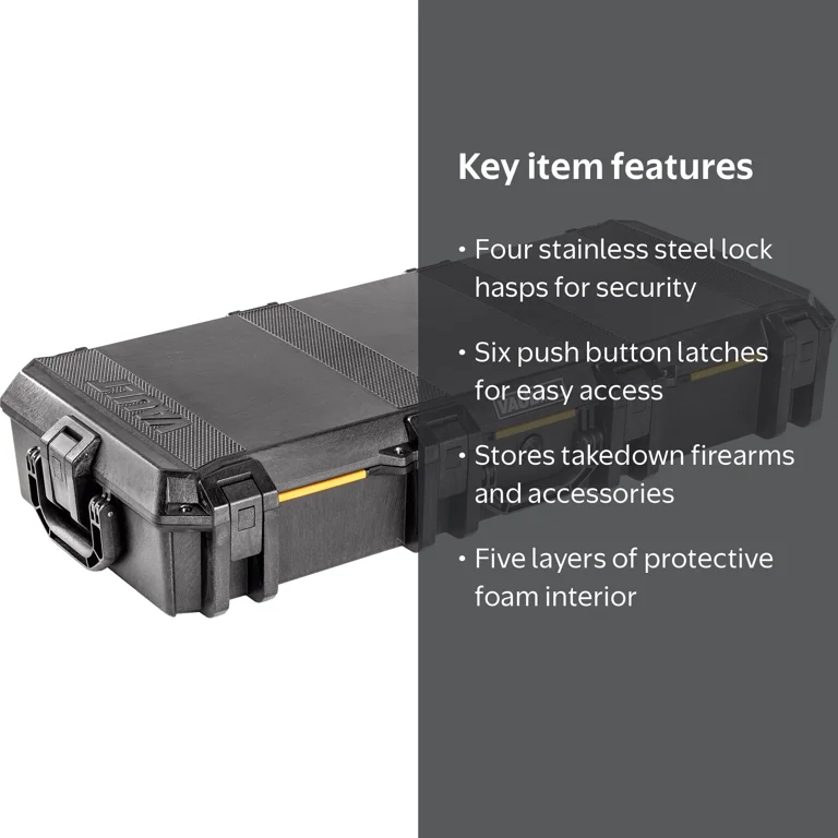Vault V700 Long Hard Case, Crushproof Dustproof Weather-Resistant