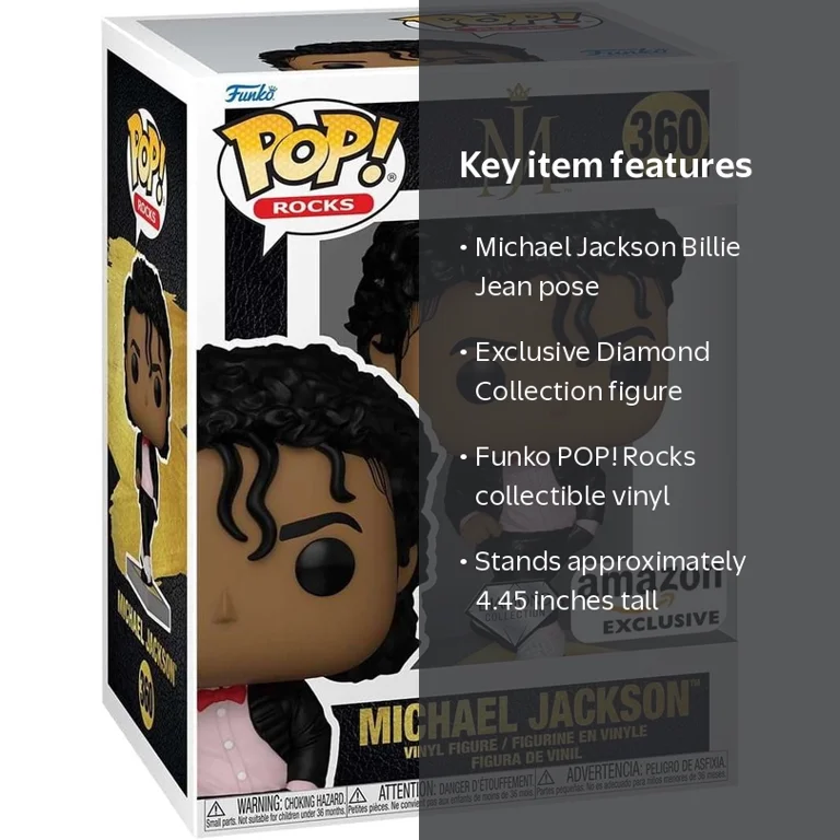 Funko POP! Rocks Michael Jackson Vinyl Figure (Billie Jean