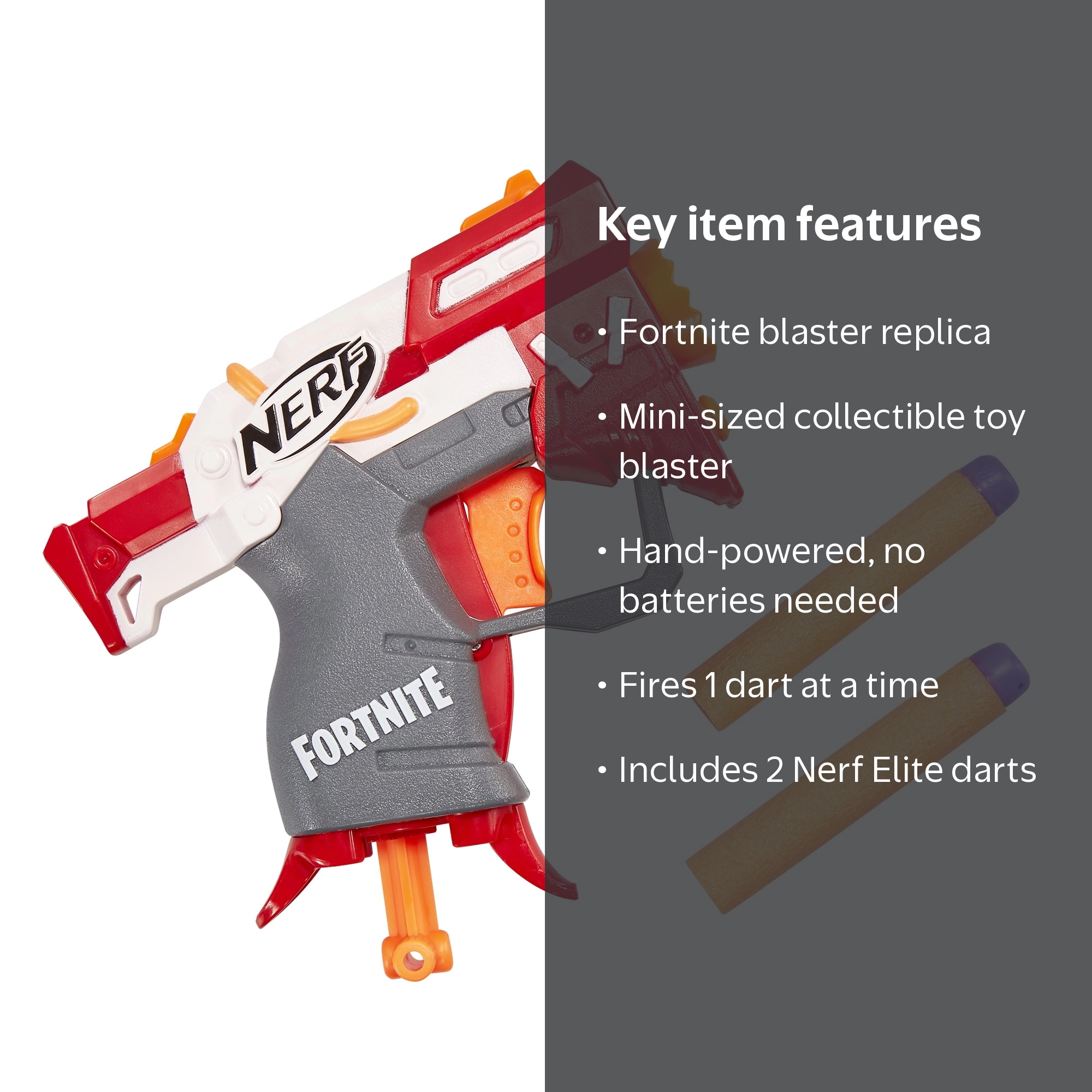 Nerf Fortnite TS Elite New MicroShots Dart-Firing Toy Blaster with