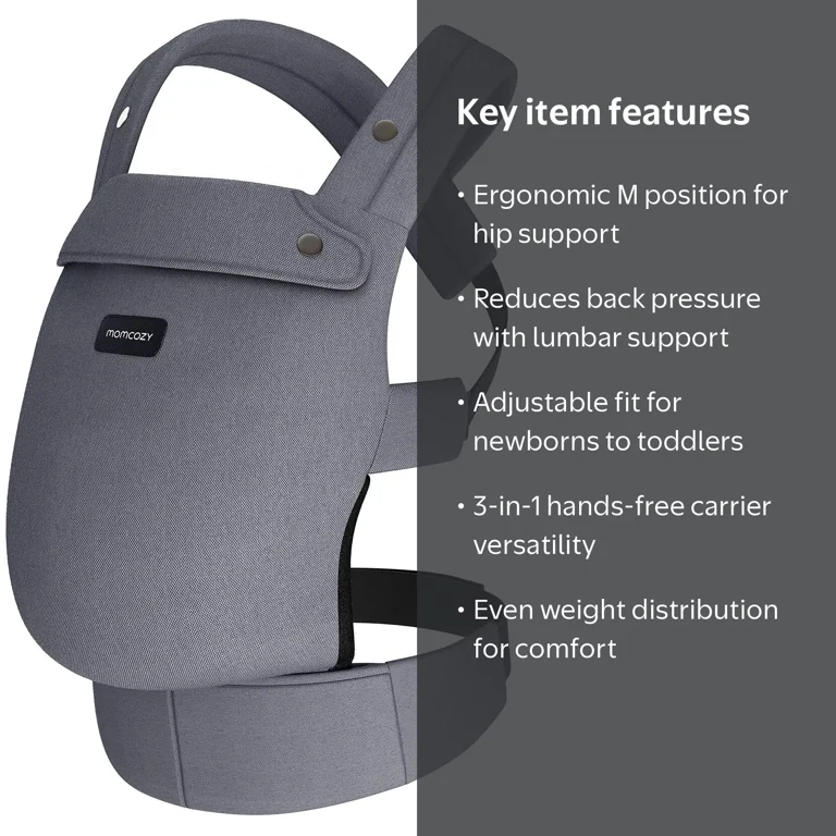 Momcozy Baby Carrier, Ergonomic, Lightweight, Suitable for 7-44