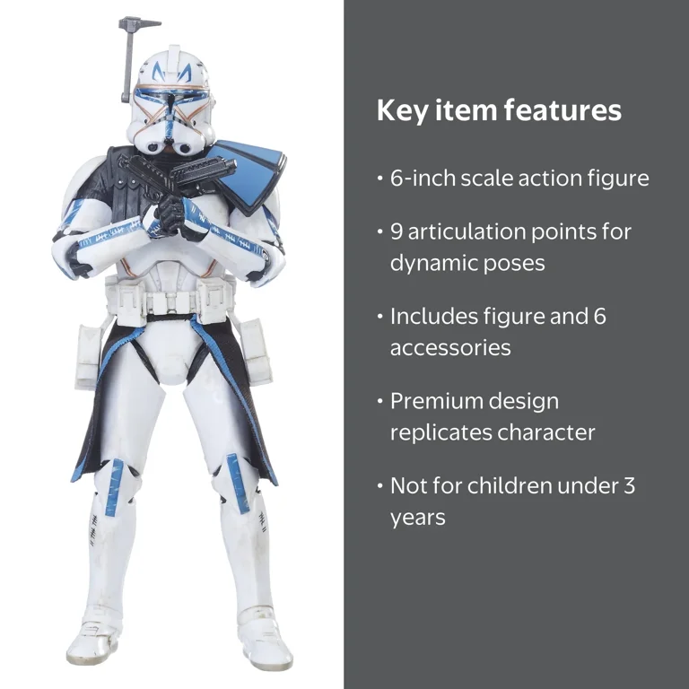 Free Shipping! Star Wars The Black Series Clone Captain Rex