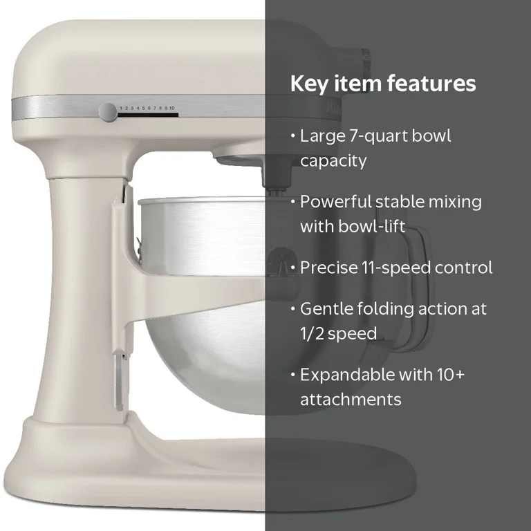 KitchenAid, 7 Quart Bowl-Lift Stand Mixer, KSM70SKXX with