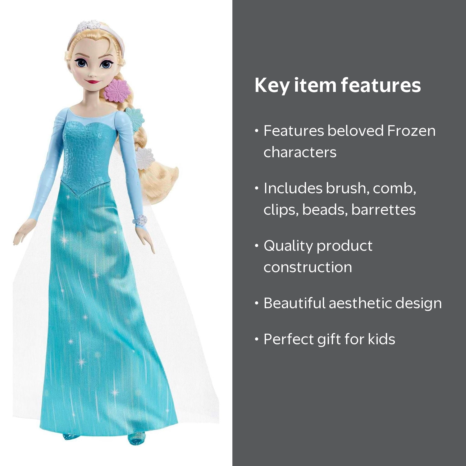 アラビア Arabia　エルサ Elsa ブルー　プレート　２枚セット Disney Frozen Elsa Doll & Kids Hair Accessories Set - Walmart.com