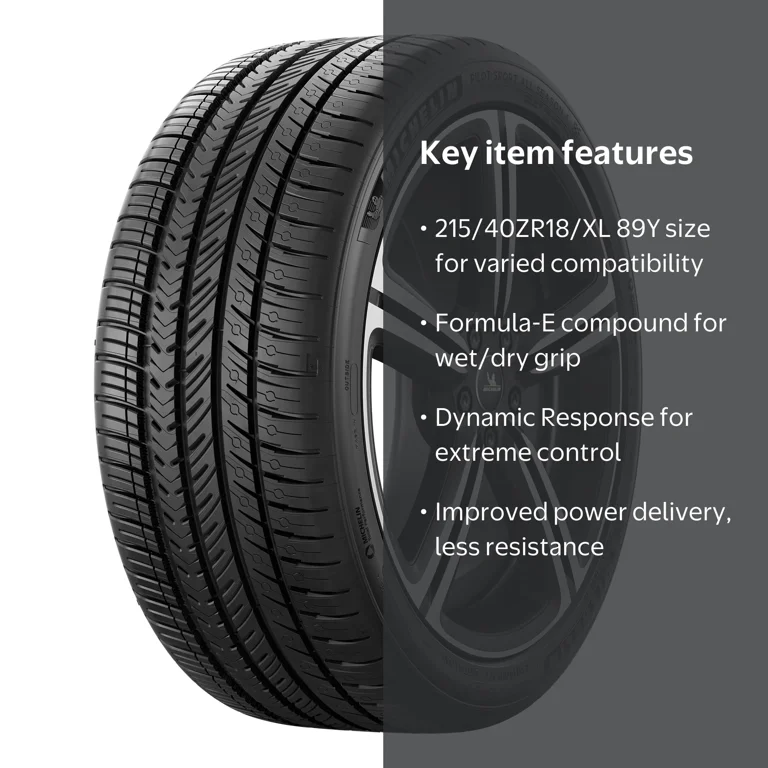 Michelin Pilot Sport All-Season 4 215/40ZR18/XL 89Y Tire - Walmart.com