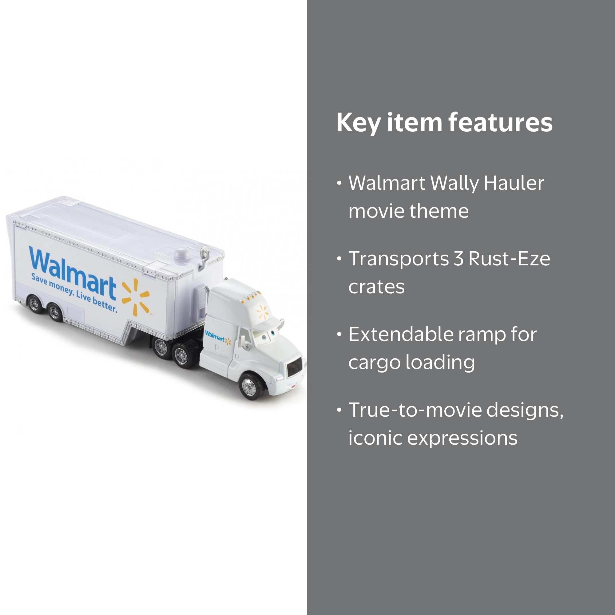 Disney Pixar Cars Wally Hauler Truck Play Vehicle - Walmart.com