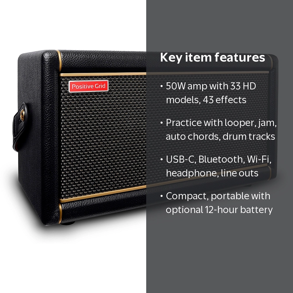 Spark 2 50W Smart Guitar Combo Amp - - Walmart.com