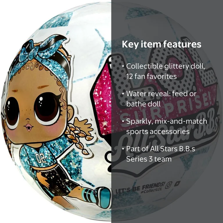 LOL Surprise All Stars BBs Series 3 Soccer Teal Rockets Mystery