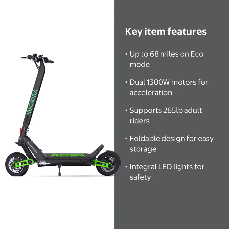 INOKIM - Oxo Super Adults Electric Scooter w/68 miles Commuter