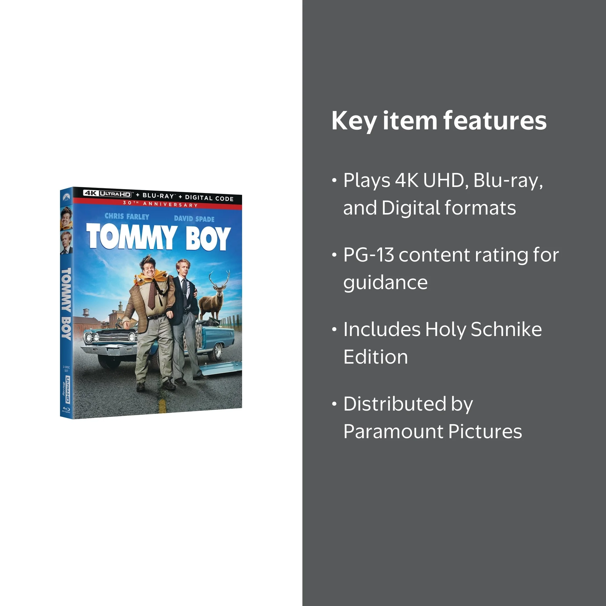 Paramount Home Video, Tommy Boy, 4K Ultra HD + Blu-ray + Digital