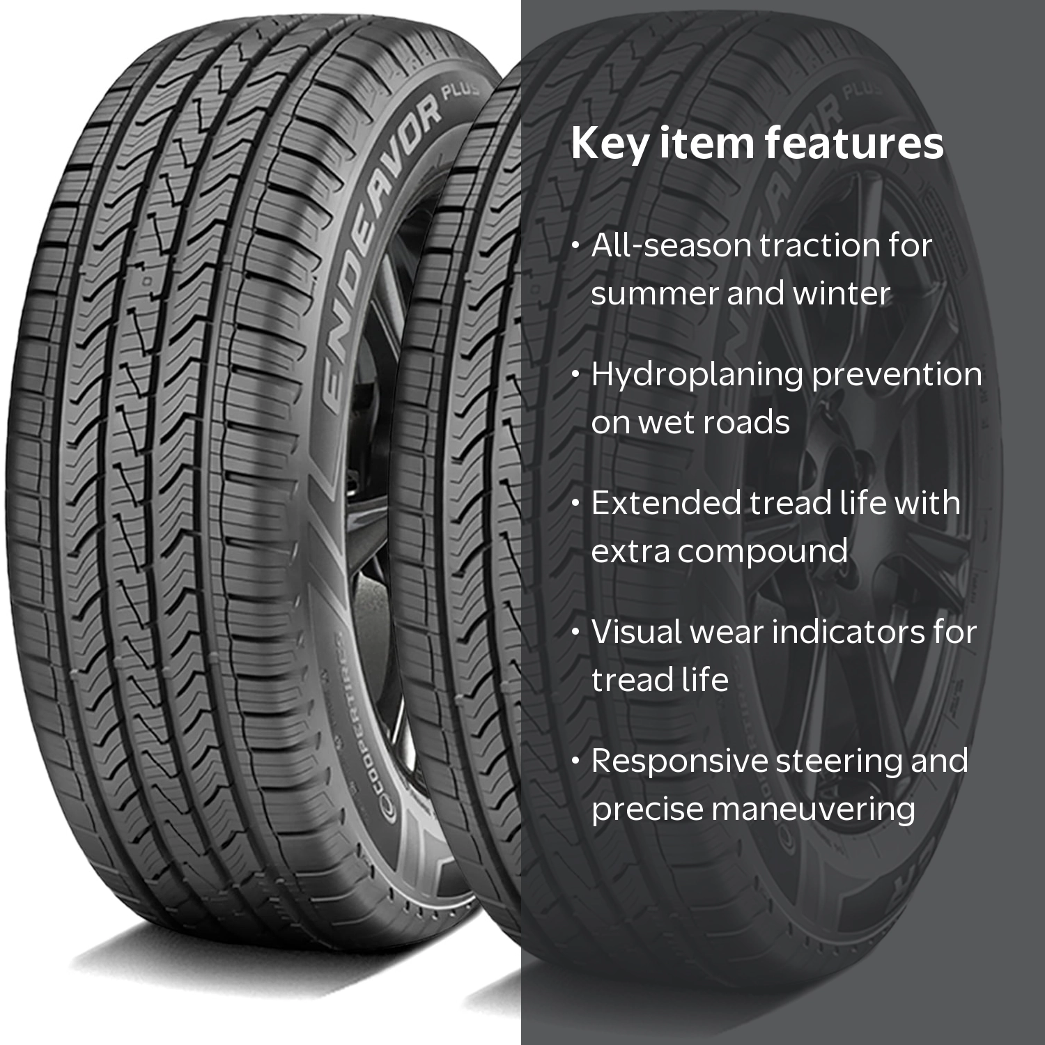エンデヴァー Pair of 2 (TWO) Cooper Endeavor Plus 265/50R20 111T XL AS A/S All