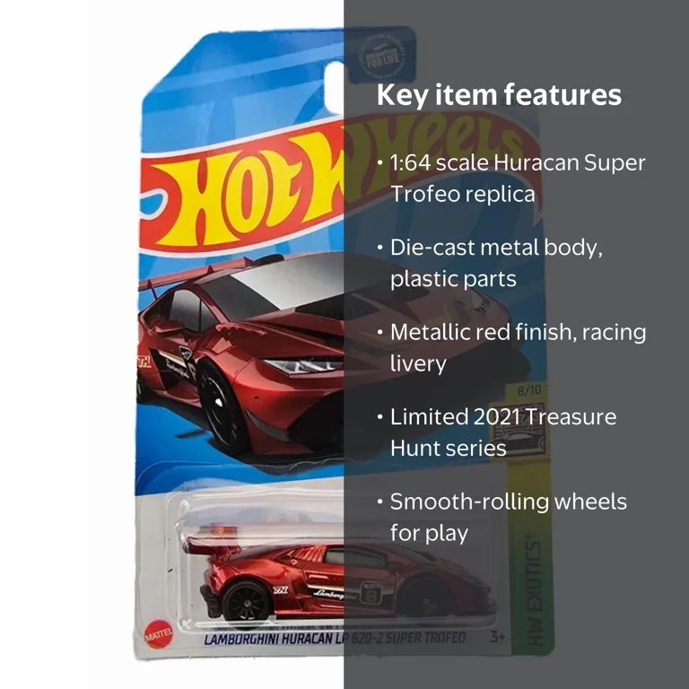 Hot Wheels Treasure Hunt Lamborghini Huracan LP 620-2 Super Trofeo