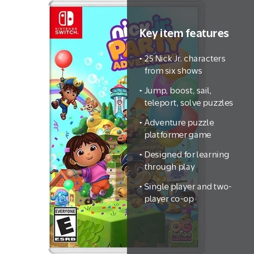 Nick Jr. Party Adventure for Nintendo Switch with 25 Characters