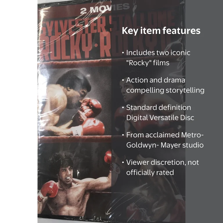 Rocky/Rocky 2 [DVD], Feature,Drama,Action,Action,Action, - Walmart.com