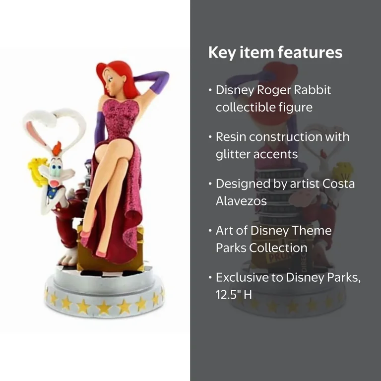 Disney Parks Roger Rabbit 25th Anniversary Jessica Rabbit Statue