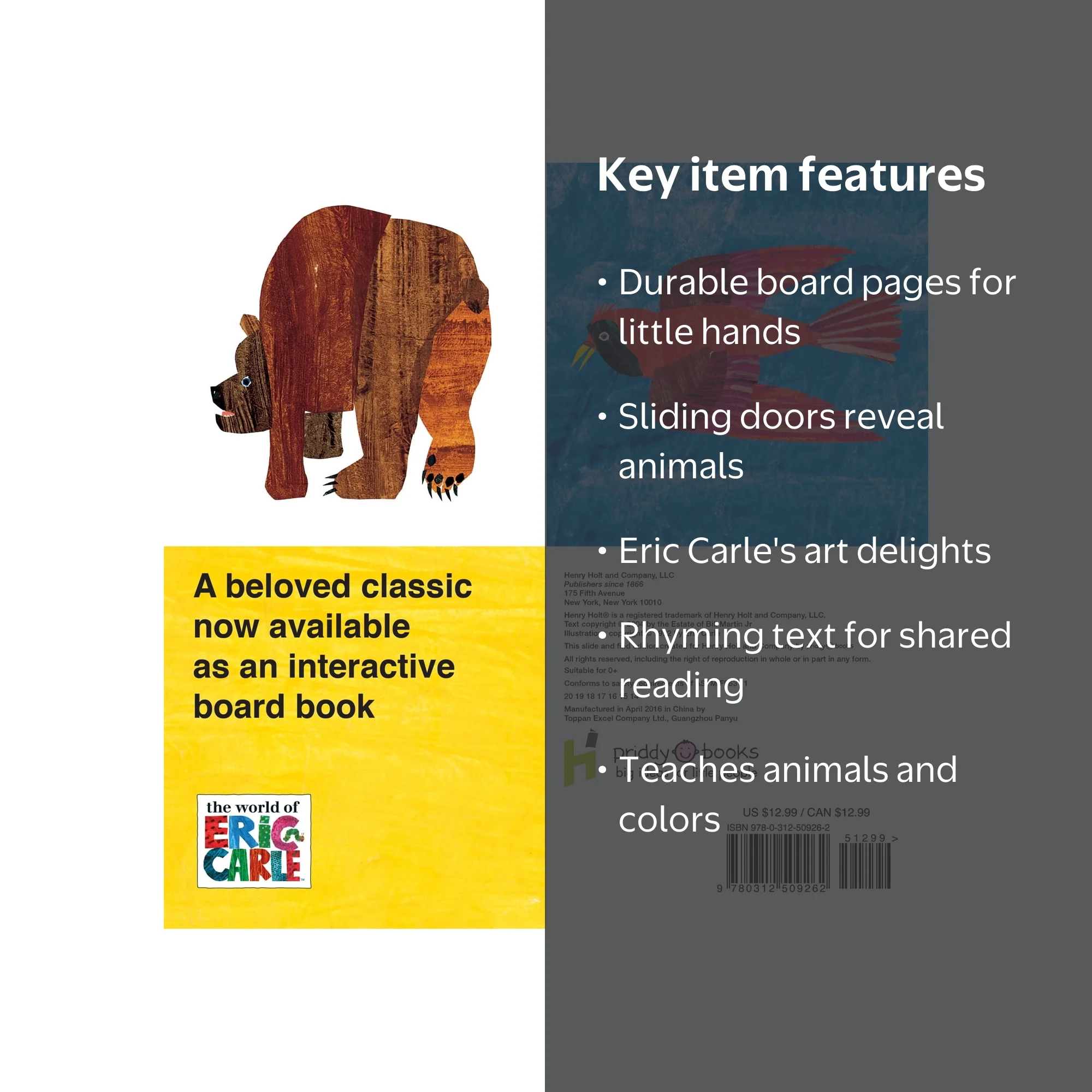 Bill Martin, Brown Bear, Brown Bear What Do You See?, Board Book