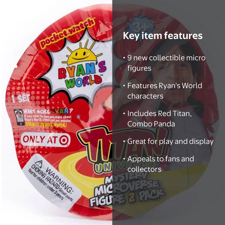 Ryan's World Action Figure: Mystery Microverse Titan Universe Pack