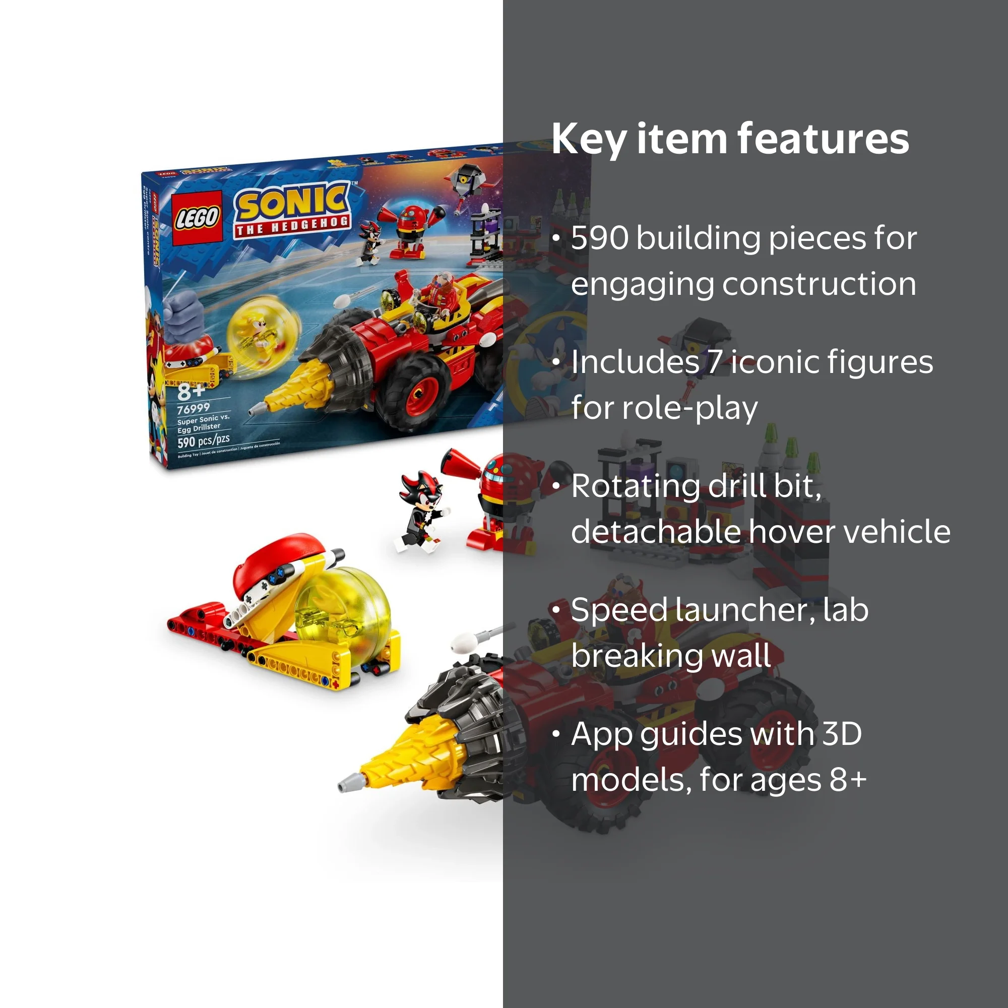 LEGO Sonic the Hedgehog: Super Sonic vs. Egg Drillster Gaming Toy