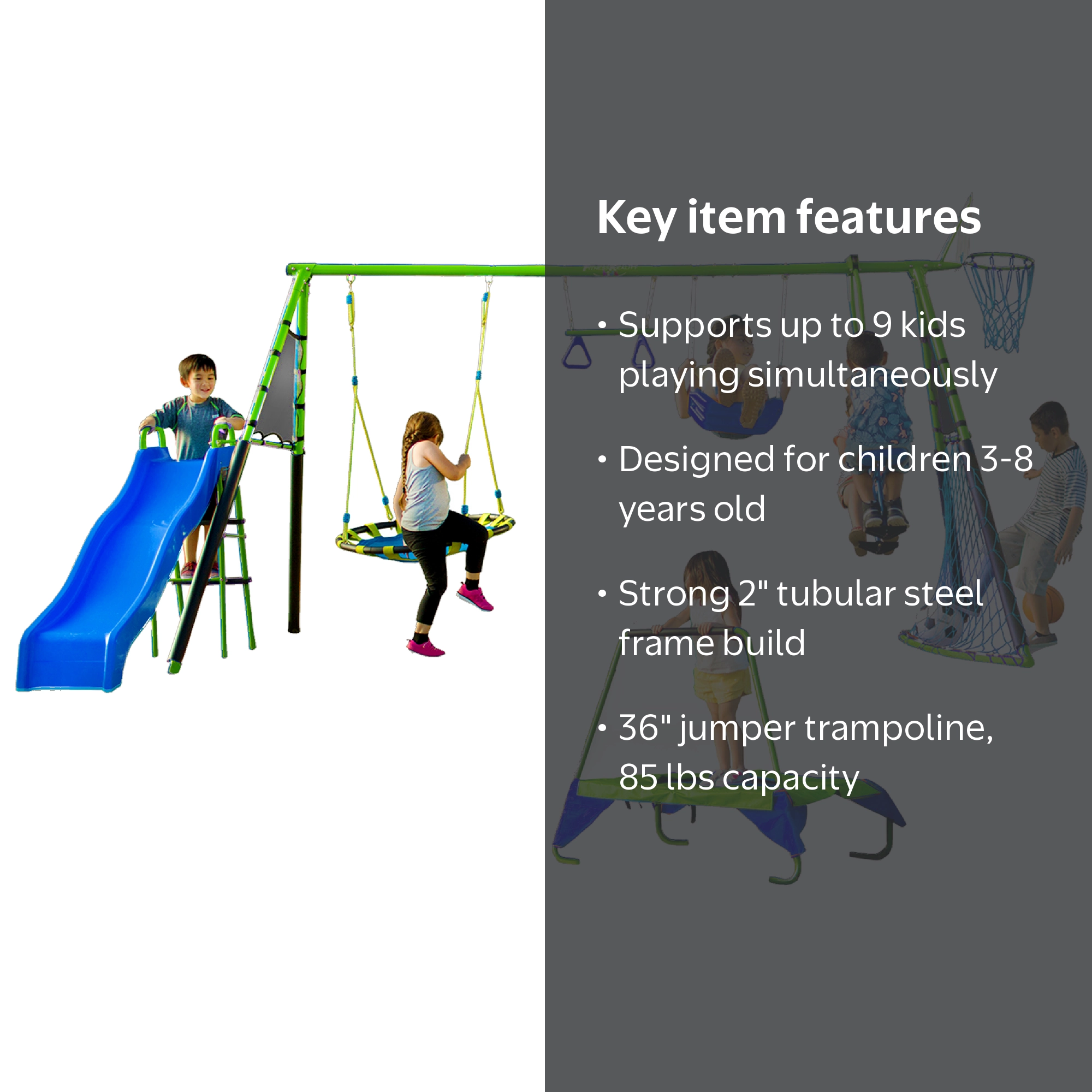 アムウェイ　ホームギア　7ピースセット Fitness Reality Kids 'Ultimate' 8 Station Sports Swing Set with