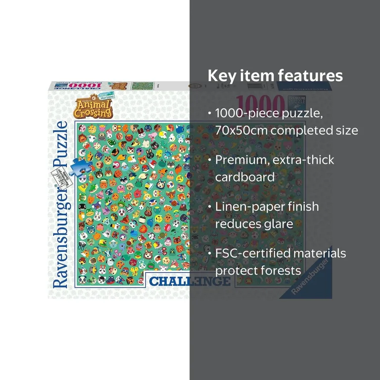 Ravensburger Animal Crossing Jigsaw Puzzle, 1000 Pieces, FSC