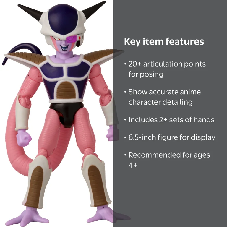 特撮 Dragon Ball Super - Dragon Stars Frieza Figure (Series 1) Dragon Ball Super - Dragon Stars Frieza 1st Form, 6.5-inch