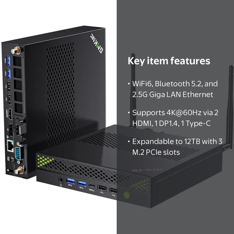 GMKtec Mini PC Workstation, Intel Core i9-13900HK, 32GB DDR5, 1TB GMKtec Mini PC Workstation, Intel Core i9-13900HK, 32GB DDR5, 1TB